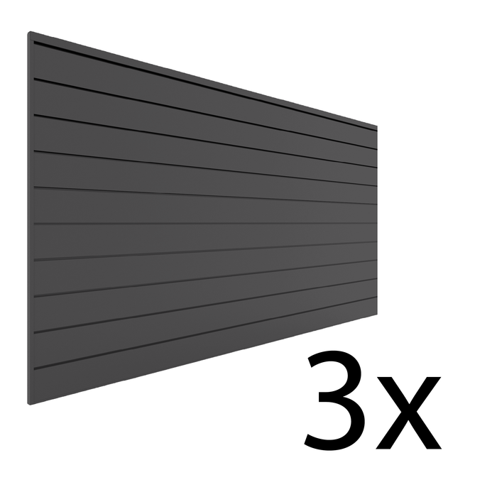 Mur à lattes en PVC de 4 pi x 8 pi – paquet de 3, 96 pi² 