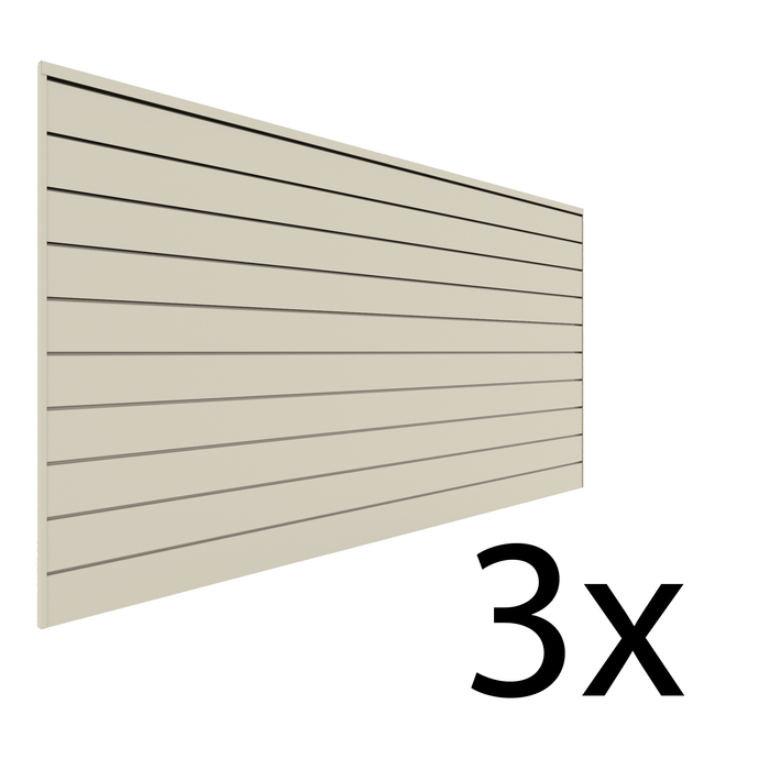 Mur à lattes en PVC de 4 pi x 8 pi – paquet de 3, 96 pi² 