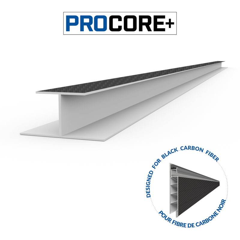8 ft. PROCORE+ Black carbon fiber H-Trim Pack
