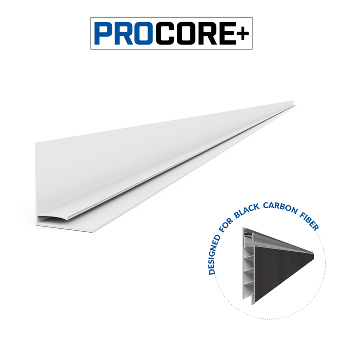 Pack de garniture supérieure en PVC en fibre de carbone noir PROCORE+ de 8 pi