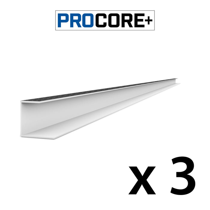 Pack de garnitures latérales en PVC en fibre de carbone noir PROCORE+ de 8 pi 