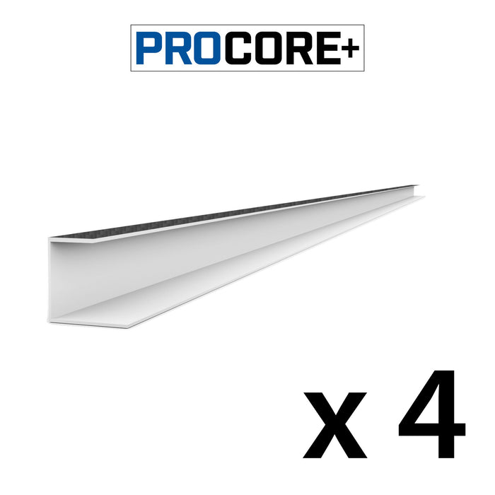 Pack de garnitures latérales en PVC en fibre de carbone noir PROCORE+ de 8 pi 