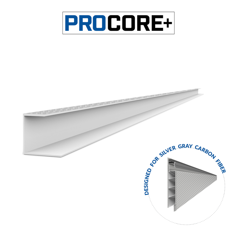 4 ft. PROCORE+ Silver carbon fiber J Trim