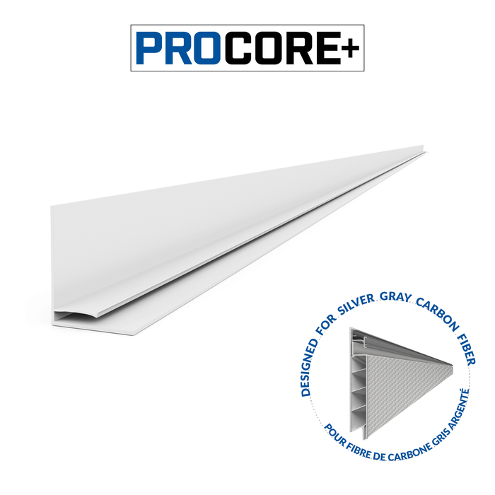 8 ft. PROCORE+ Silver gray carbon fiber PVC Top Trim Pack