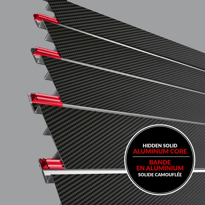 4 x 8 ft. PROCORE+ Black Carbon fiber PVC Slatwall