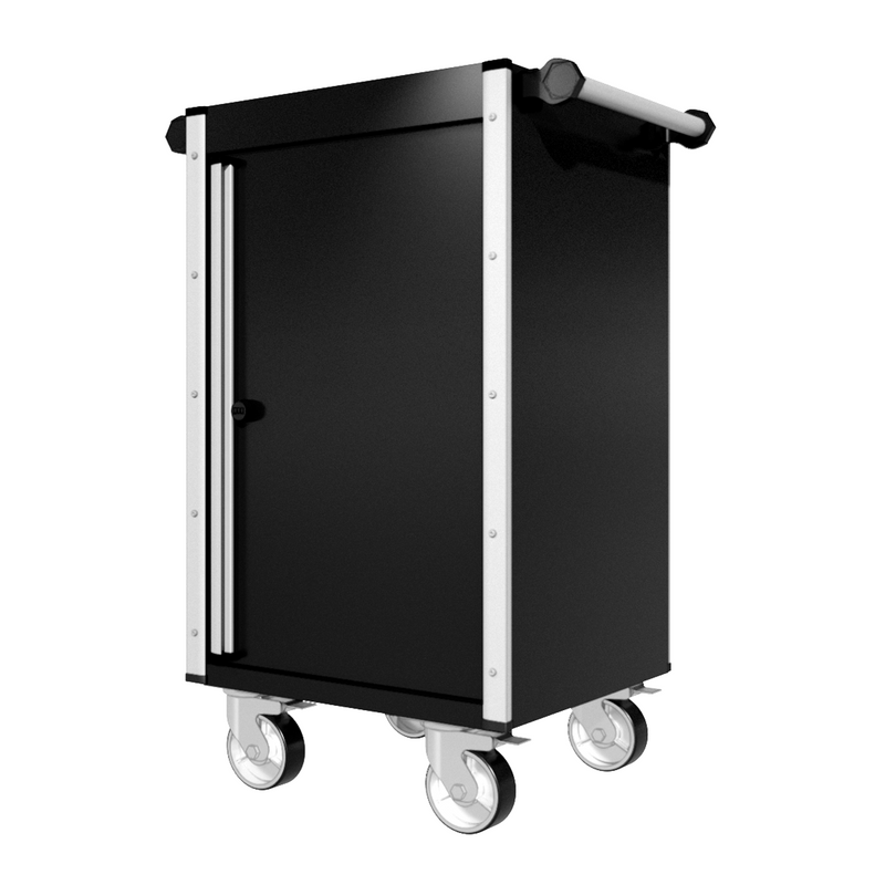 22 Series - Locker - Silver Handles - Traditional Casters