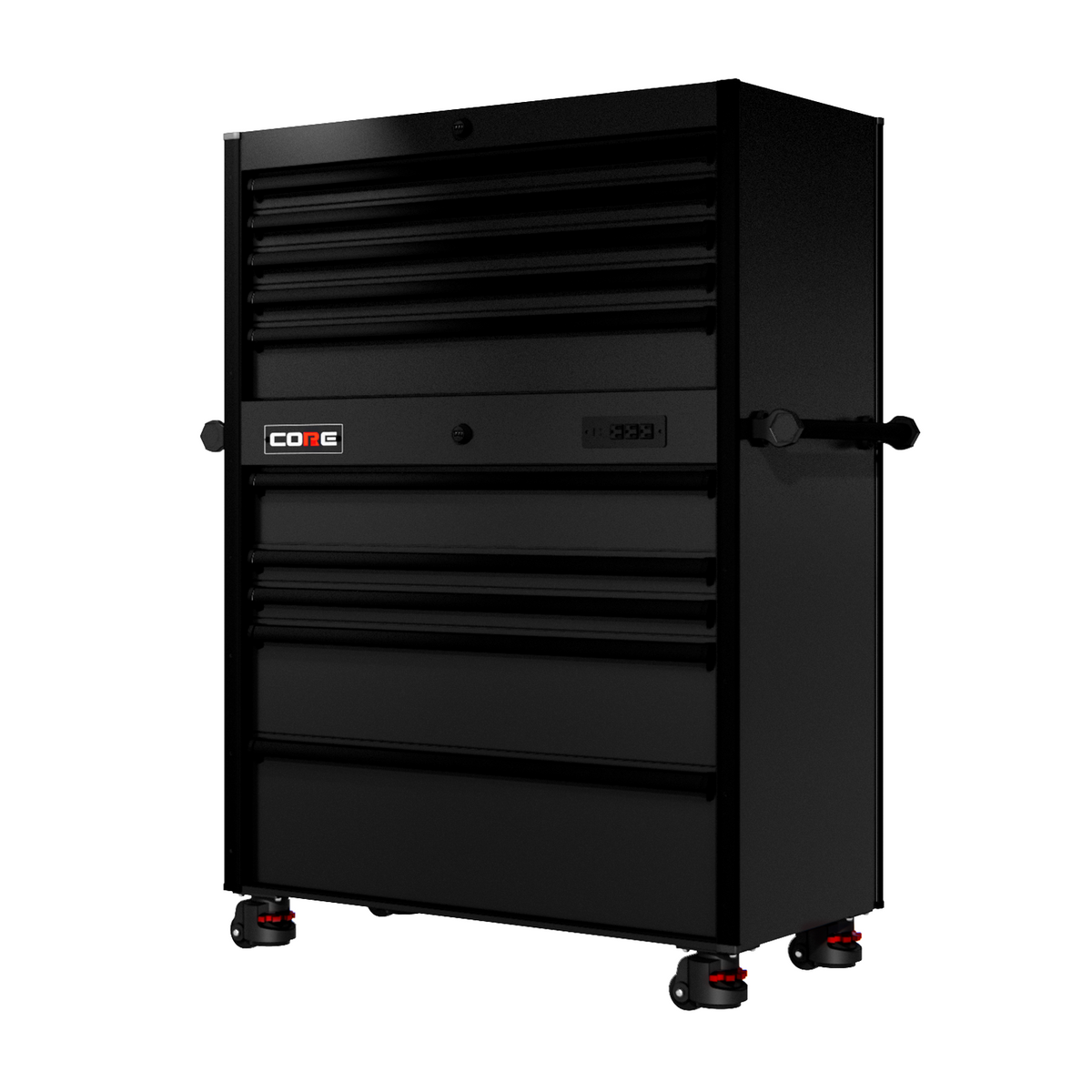 44 Series - 10 Drawers - Black Handles - Foot Casters — invinciblegarage