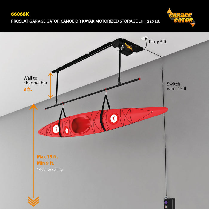 Kit de levage pour canoë et kayak simple Garage Gator, 220 lb 