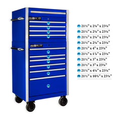 MCS 30 in. Rolling tool chest combo – Blue