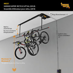 Garage Gator Eight Bicycle 220 lb Lift Kit